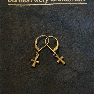James Avery cross earrings